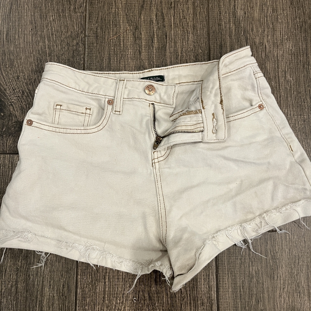 Wild Fable Off-White Jean Shorts